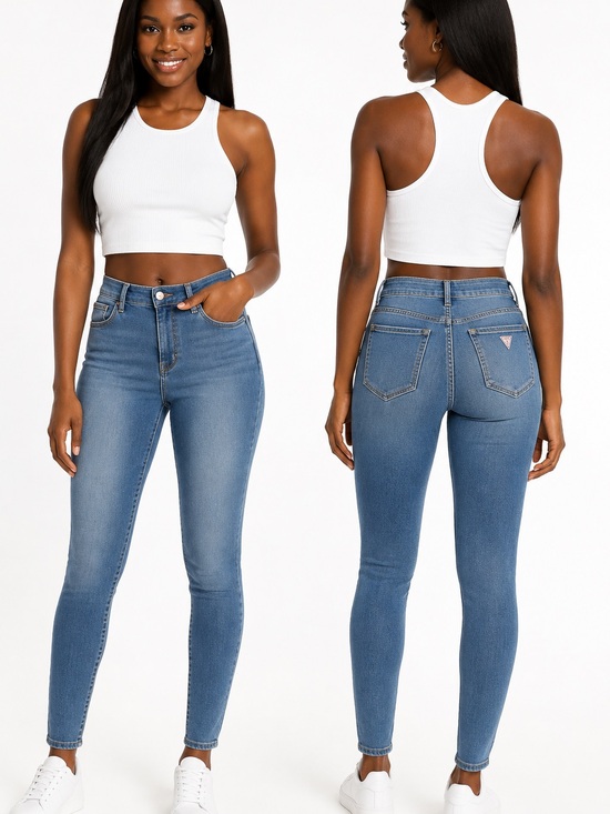 Guess Pants - NWT GUESS Ultra High Rise Skinny Jeans 28 Light Wash Stretch Denim